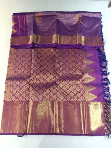 ARNI SILK HALF FINE ZARI SAREE WITH BLOUSE